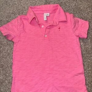 Pink boys polo